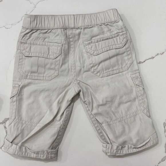 Arizona Jeans | Baby Boys Infant Khaki Beige Jeans Cuffed Denim Size 3 Months - Picture 7 of 13